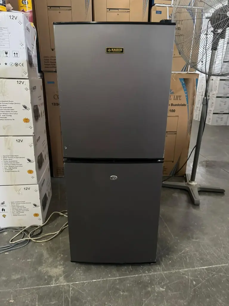 Kaizer Germany 140 Litre Alttan Buzluklu Antrasit 12/24 Volt Buzdolabı