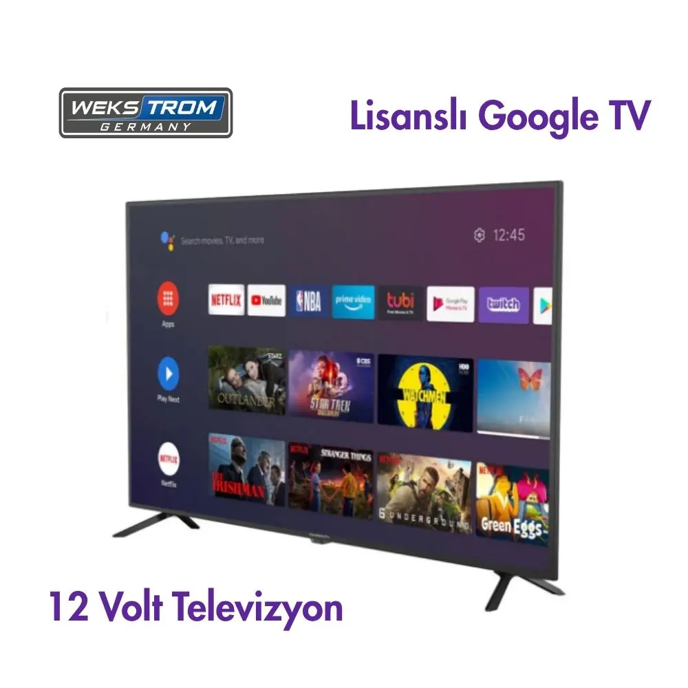 12 VOLT Smart Google Televizyon 24 inch