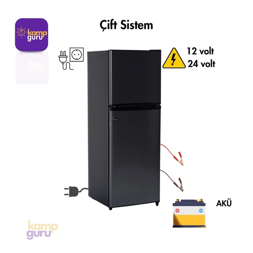 [KG-CIFT-CL-120-SYH] Çift Sistem Cool Life 120 Litre Buzdolabı - Siyah