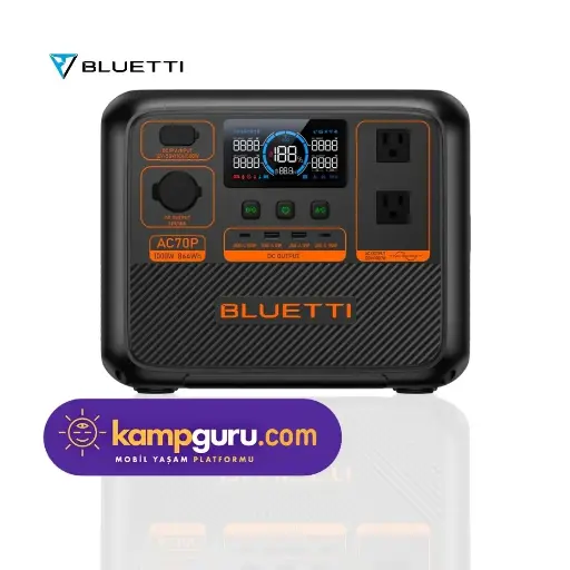 Bluetti AC70P Taşınabilir Güç Kaynağı │ 864WH Kapasite - 1000W Inverter Çıkış Gücü