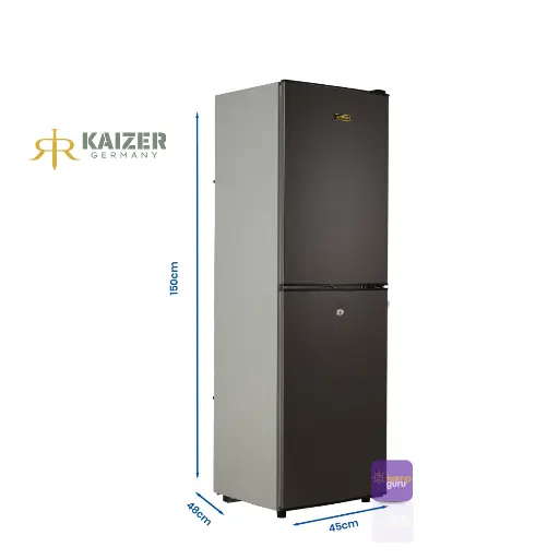 [KG-CIFT-KZR-240-ANT] KAiZER Germany 240 Çift Sistem Buzdolabı ALTTAN BUZLUK -SİYAH 12 Volt / 24 Volt / 220 Volt
