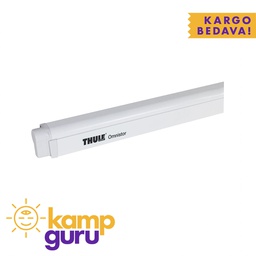 [TH309645] Thule Omnistor 4900 Beyaz Kasalı Tente (4 × 2,5 m / Çizgili Gri Kumaş)